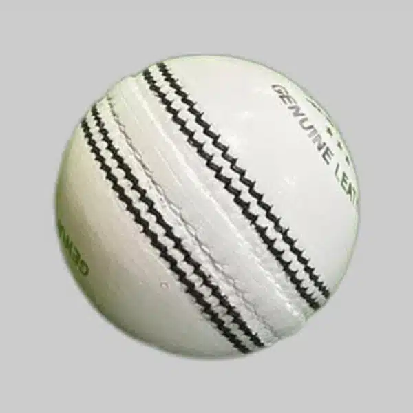 VOO Sports White Hardball || Leather ball || 2 piece ball