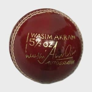 Wasim Akram Signature Hard Ball Genuine Leather | Wasim Akran Signed Ball photo review