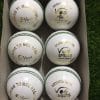 White Genuine Leather hard ball Pack of 6 for Cricket 4 Piece Hard Ball Hand Made