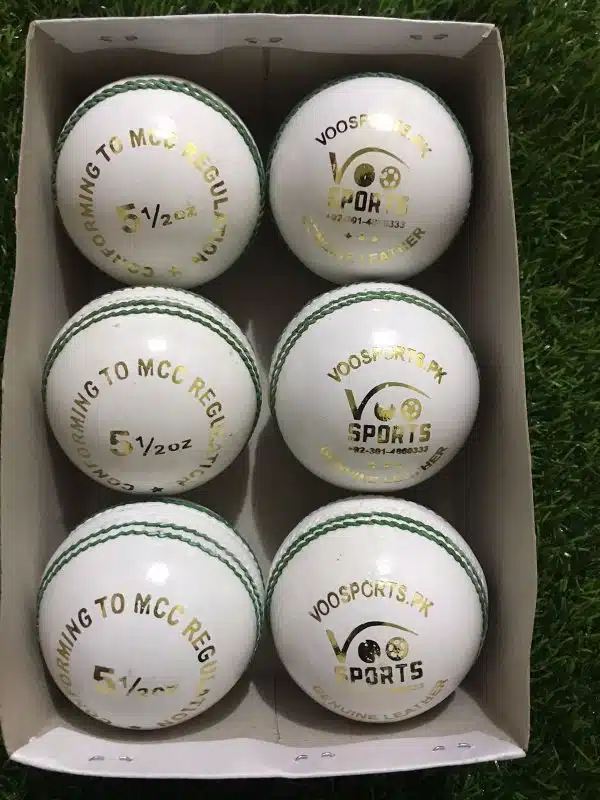 White Genuine Leather hard ball Pack of 6 for Cricket 4 Piece Hard Ball Hand Made
