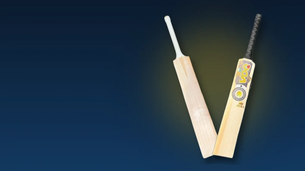 English willow and Kashmir willow cricket bats